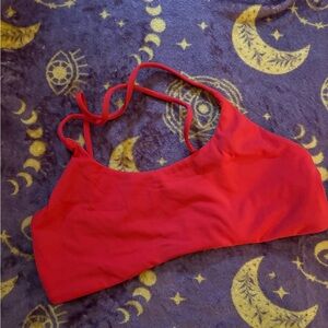 Vibrant Red Super Strappy Sports Bra